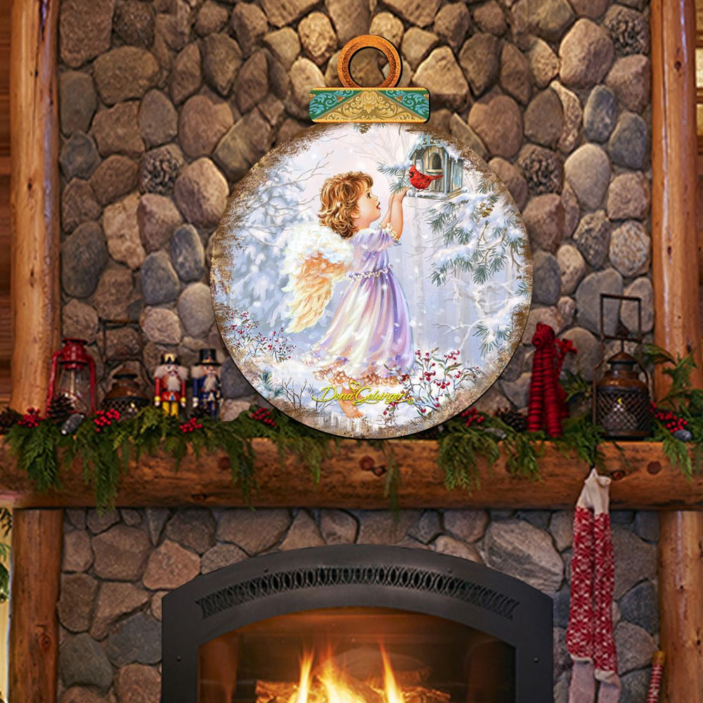 Little Christmas Joy Christmas Door Decor by D. Gelsinger - Christmas Santa Snowman Decor - 8121118H-1622-1