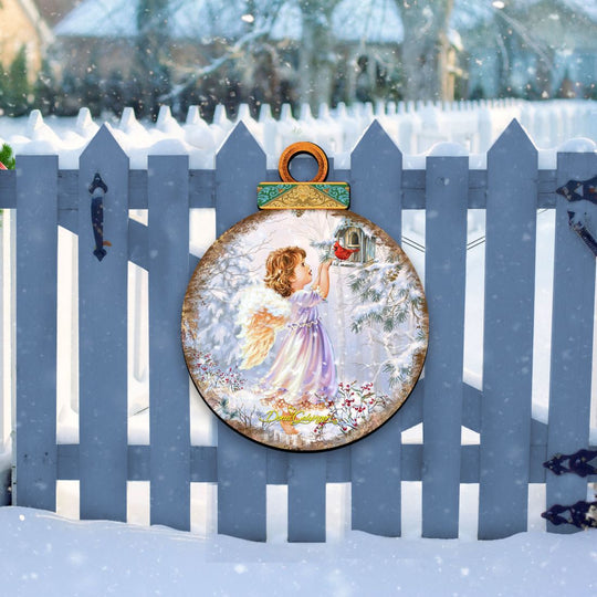 Little Christmas Joy Christmas Door Decor by D. Gelsinger - Christmas Santa Snowman Decor - 8121118H-1622-2