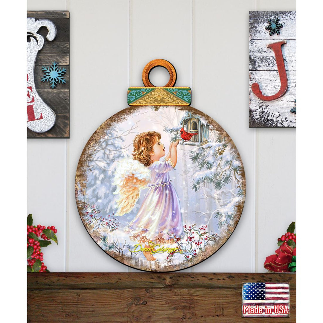Little Christmas Joy Christmas Door Decor by D. Gelsinger - Christmas Santa Snowman Decor - 8121118H-1622-3