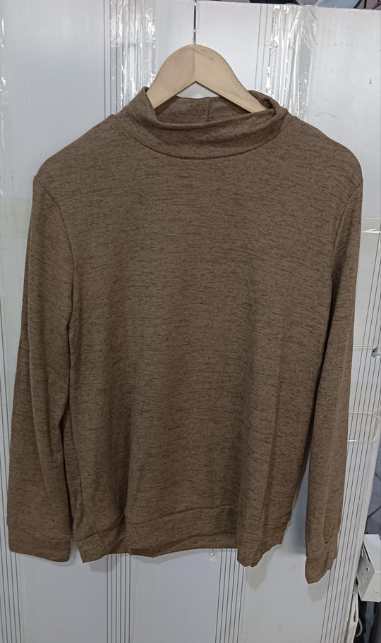 Long Sleeve Pullover Fall And Winter Solid Color Sweater