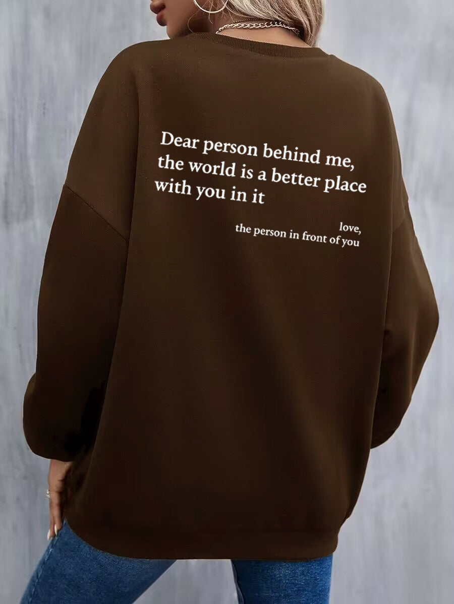 You Are Enough Women's Fleece-lined Crew Neck Sweatshirt
