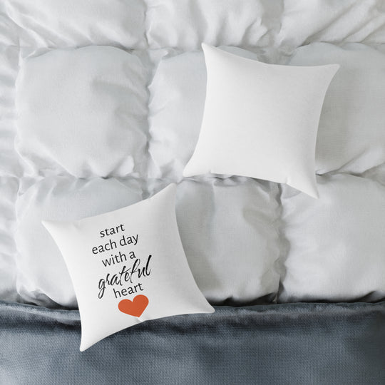 Canvas Pillow - Grateful Heart Home Decor Accent