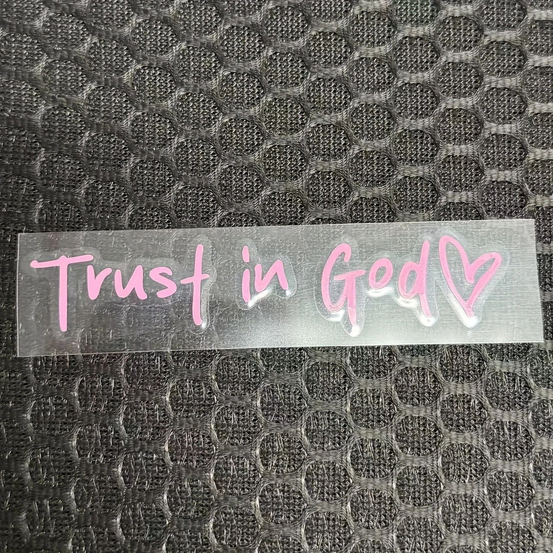 Trust in God Car Letter Sticker