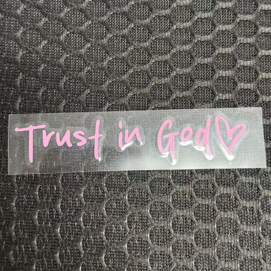 Trust in God Car Letter Sticker
