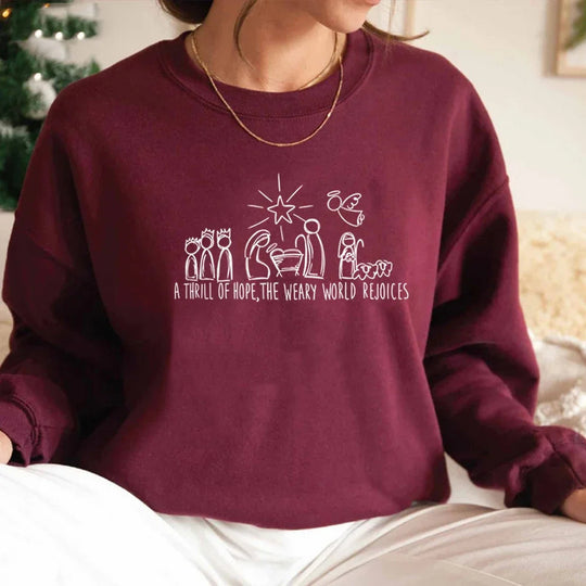 Christmas Nativity Scene Sweatshirt