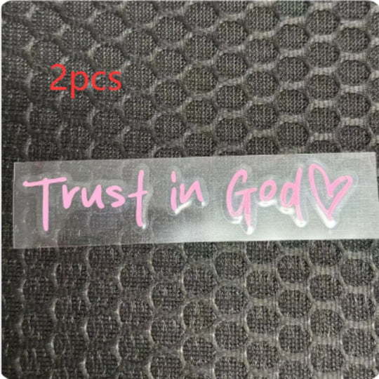 Trust in God Car Letter Sticker