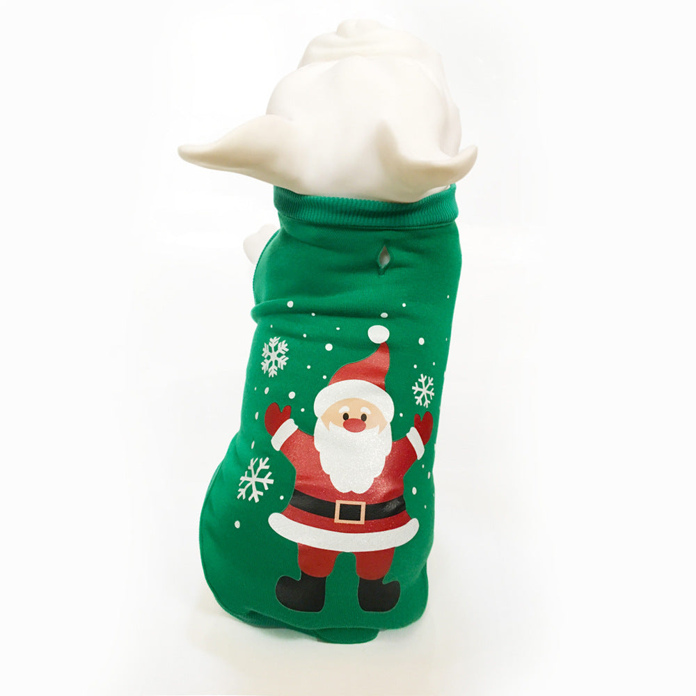 Simple Winter Christmas Pet Clothes