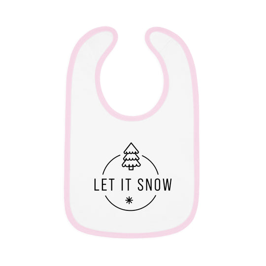 Let It Snow Christmas Bib