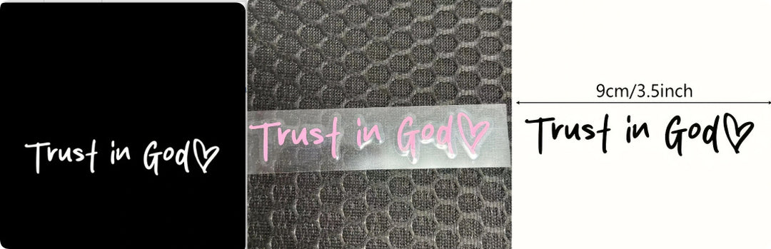 Trust in God Car Letter Sticker