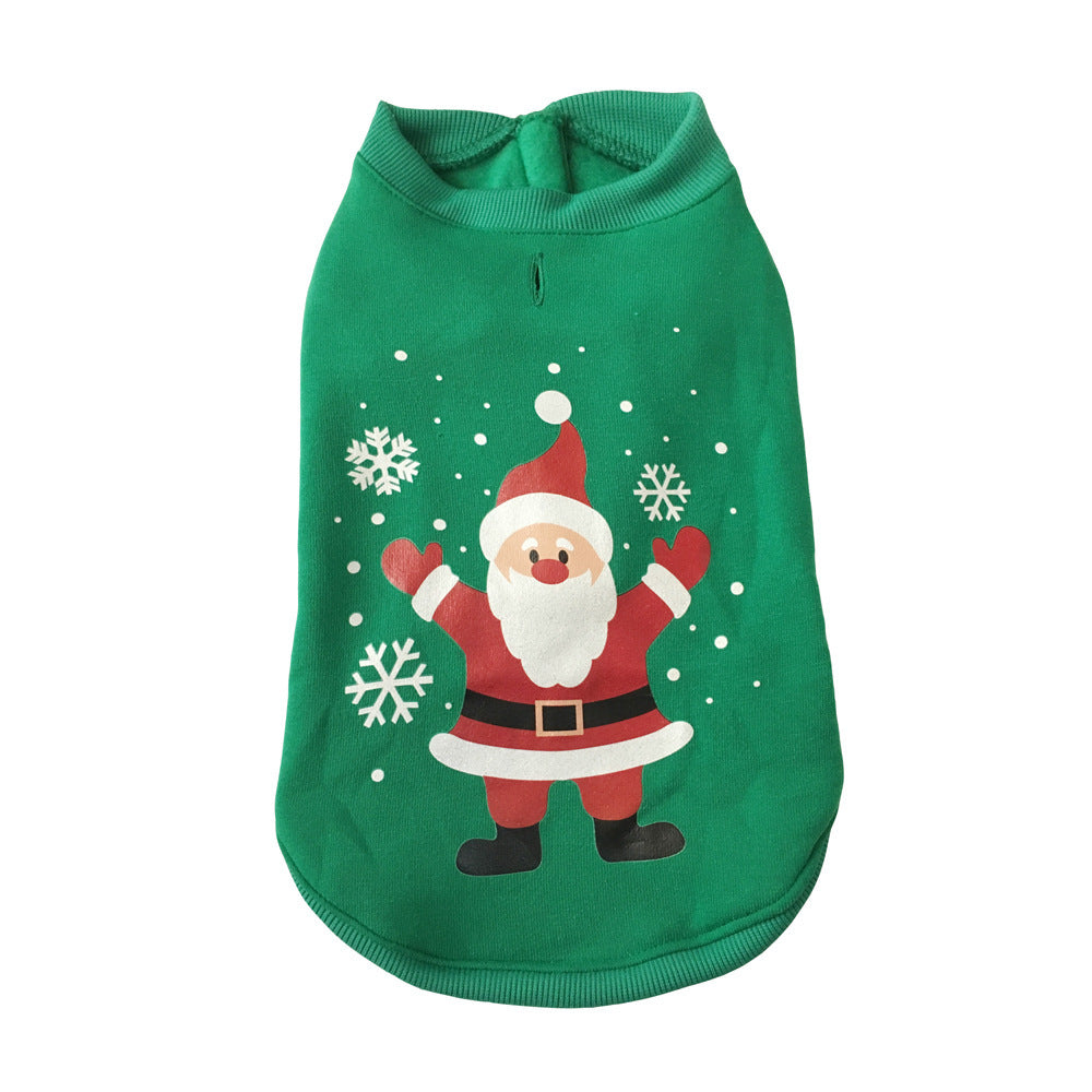 Simple Winter Christmas Pet Clothes