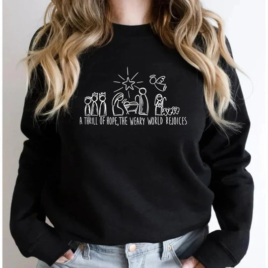 Christmas Nativity Scene Sweatshirt