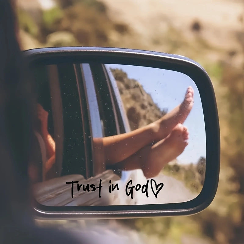 Trust in God Car Letter Sticker