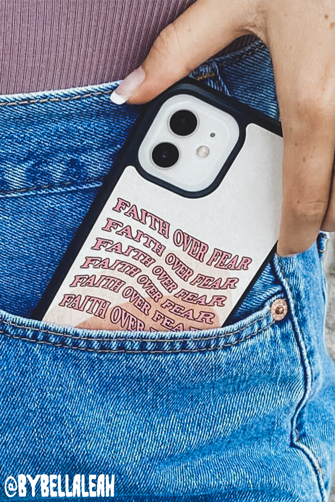 Faith over Fear iPhone case-0