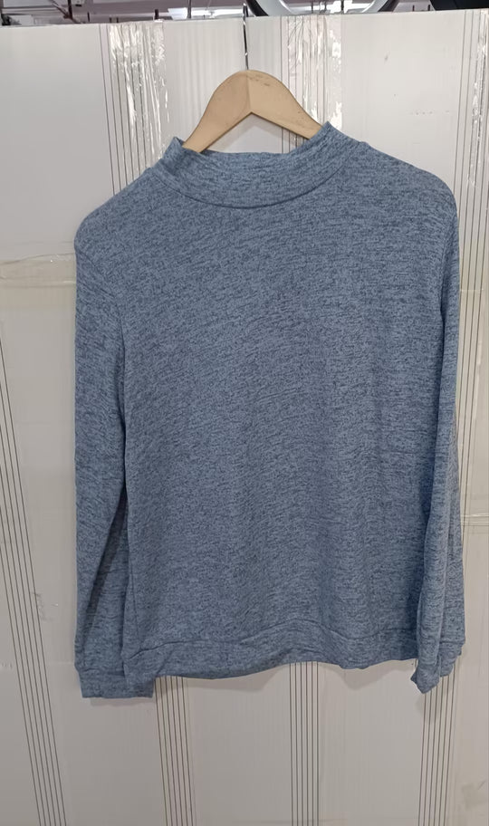 Long Sleeve Pullover Fall And Winter Solid Color Sweater