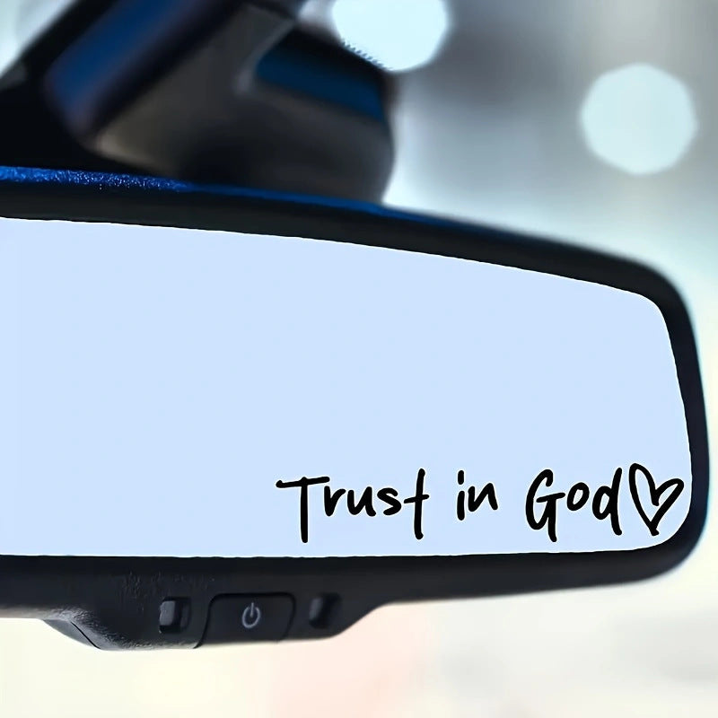 Trust in God Car Letter Sticker