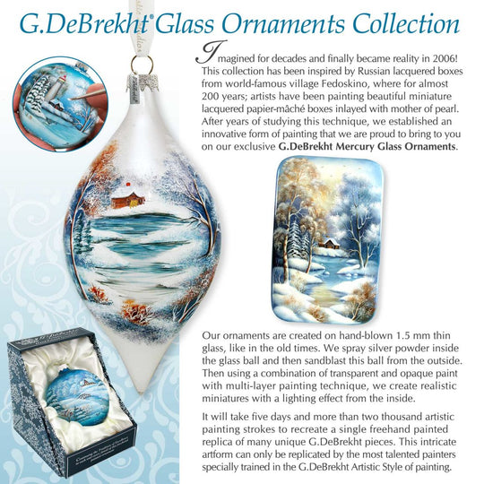 Christmas Cardinals Glass Ornament by D. Gelsinger - Christmas Decor - 71161-DG-4