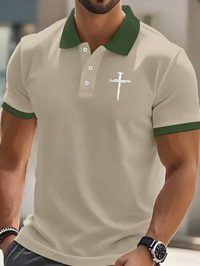 Men's Cross Short Sleeve Polo Shirt