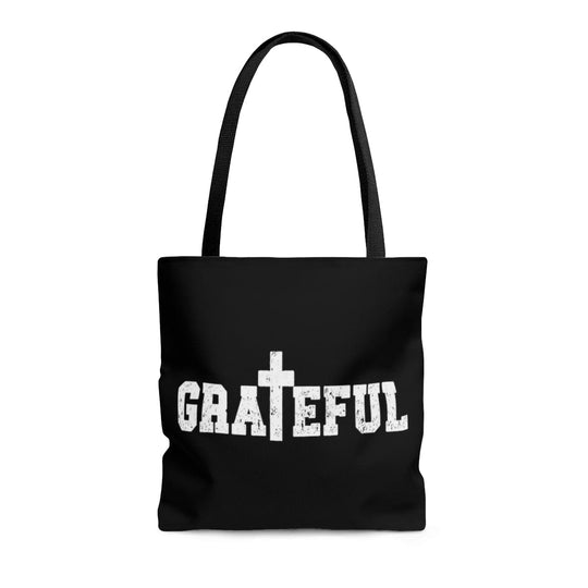 Large Tote Bag - Grateful Christian Inspiration Affirmation-2