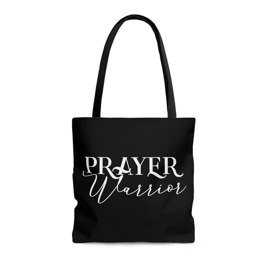 Large Tote Bag - Prayer Warrior Christian Inspiration-2