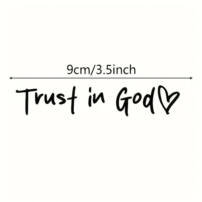 Trust in God Car Letter Sticker