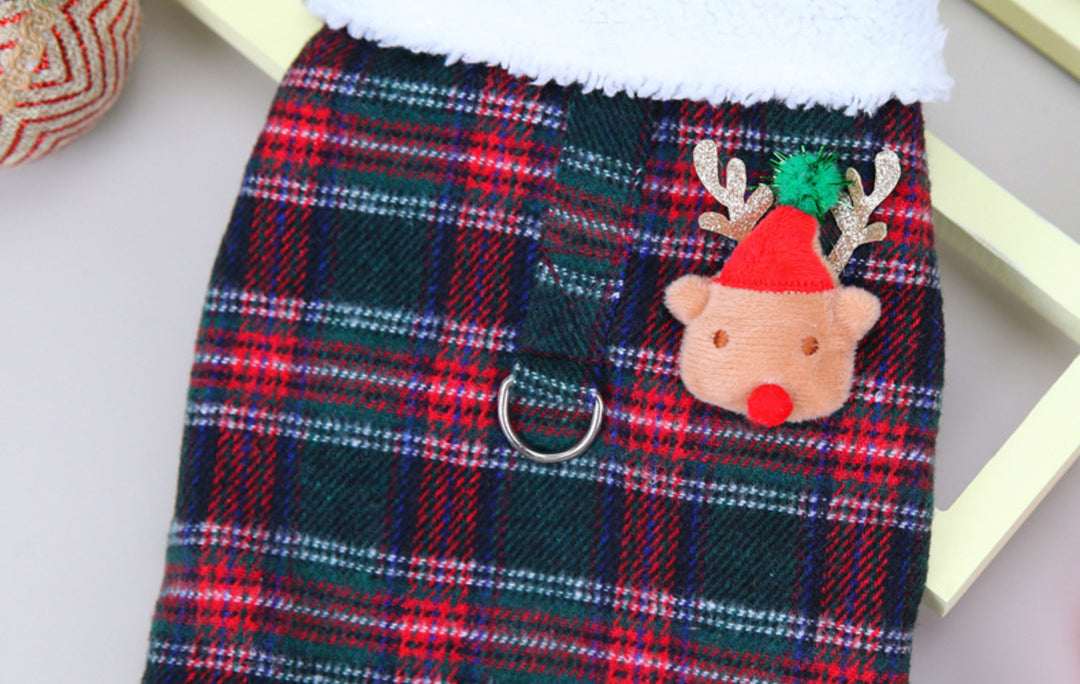 Christmas Plaid Vest Pet