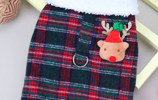 Christmas Plaid Vest Pet