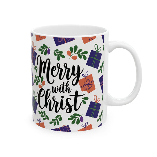 Ceramic Gift Mug - Merry with Christ-0
