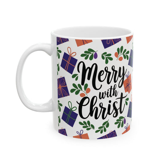 Ceramic Gift Mug - Merry with Christ-2
