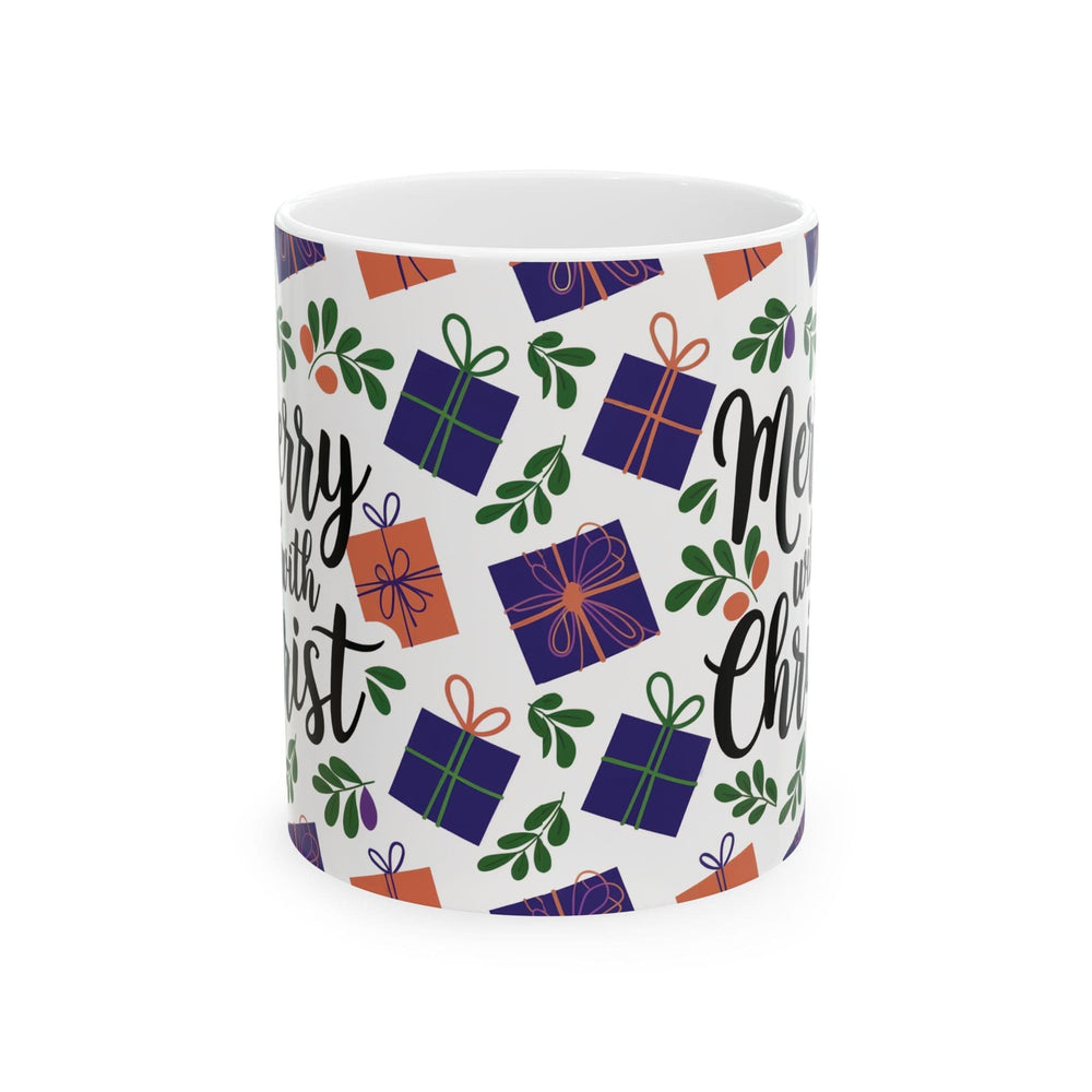Ceramic Gift Mug - Merry with Christ-1