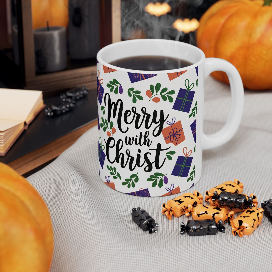 Ceramic Gift Mug - Merry with Christ-4