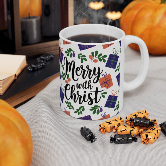 Ceramic Gift Mug - Merry with Christ-4