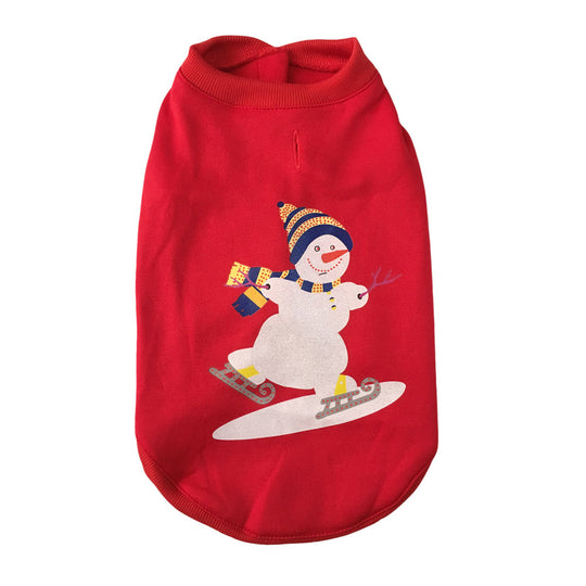 Simple Winter Christmas Pet Clothes