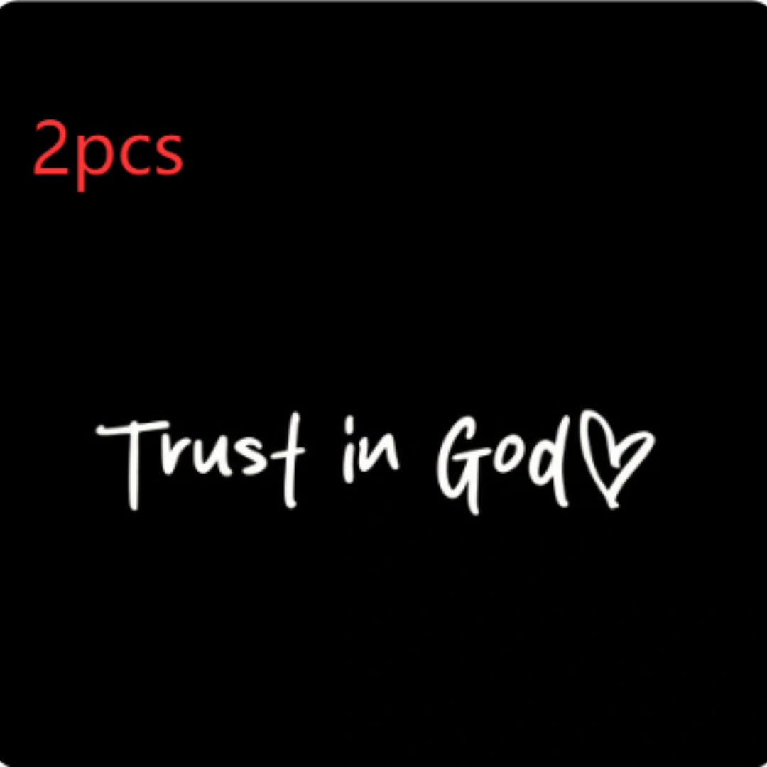 Trust in God Car Letter Sticker