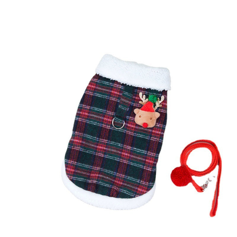 Christmas Plaid Vest Pet