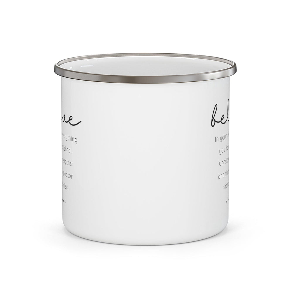 Enamel Camping Mug Believe in Yourself-1