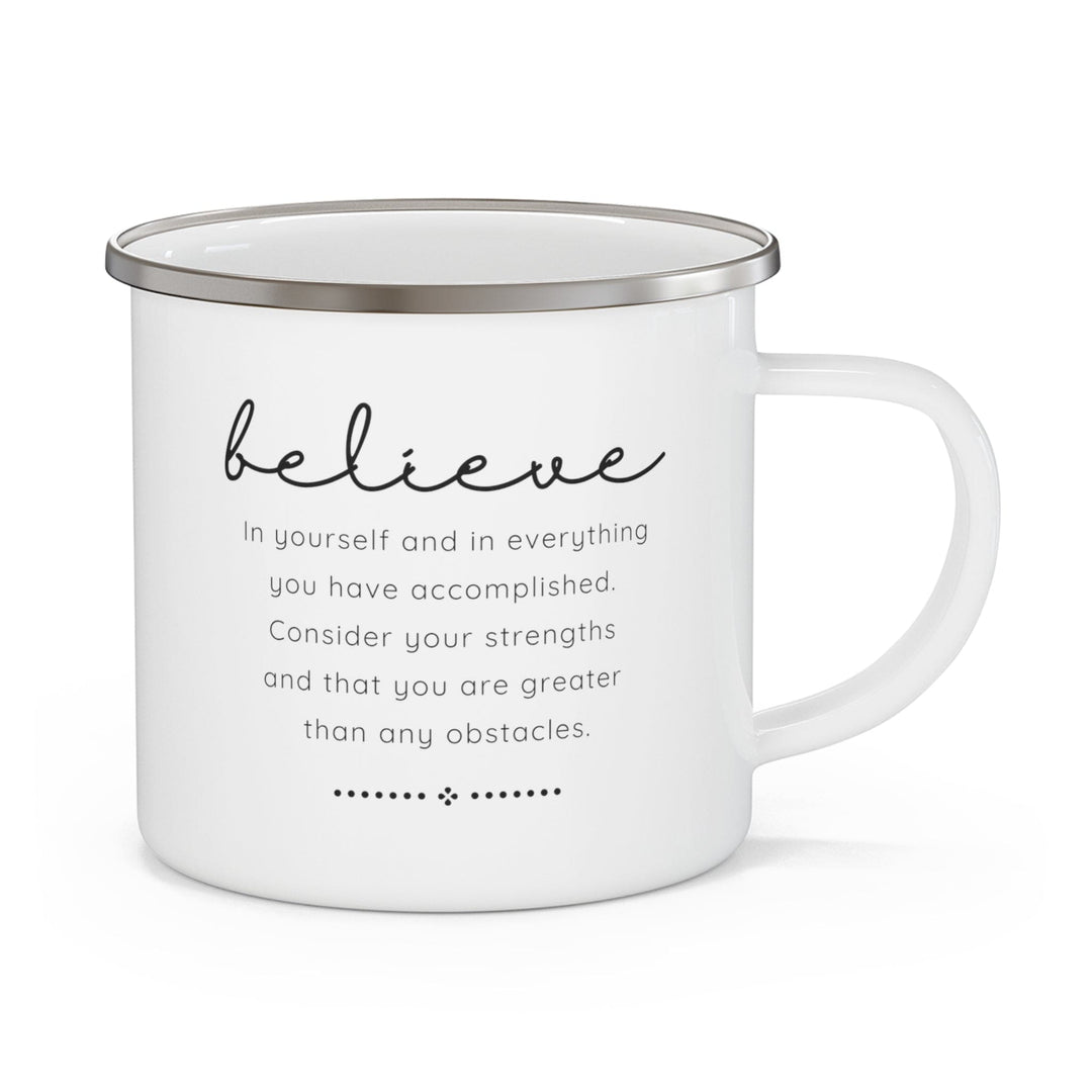 Enamel Camping Mug Believe in Yourself-0