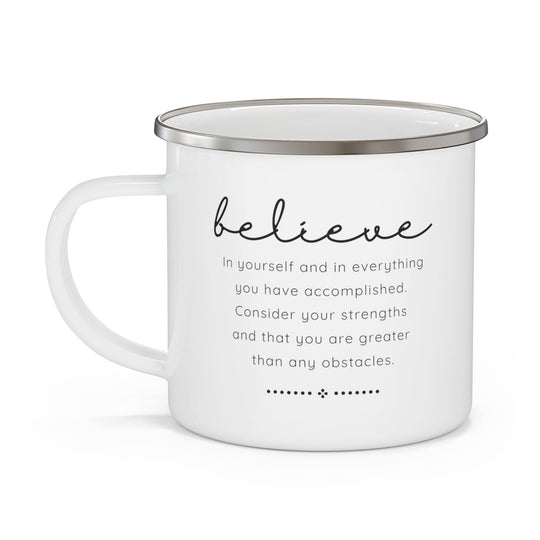 Enamel Camping Mug Believe in Yourself-2