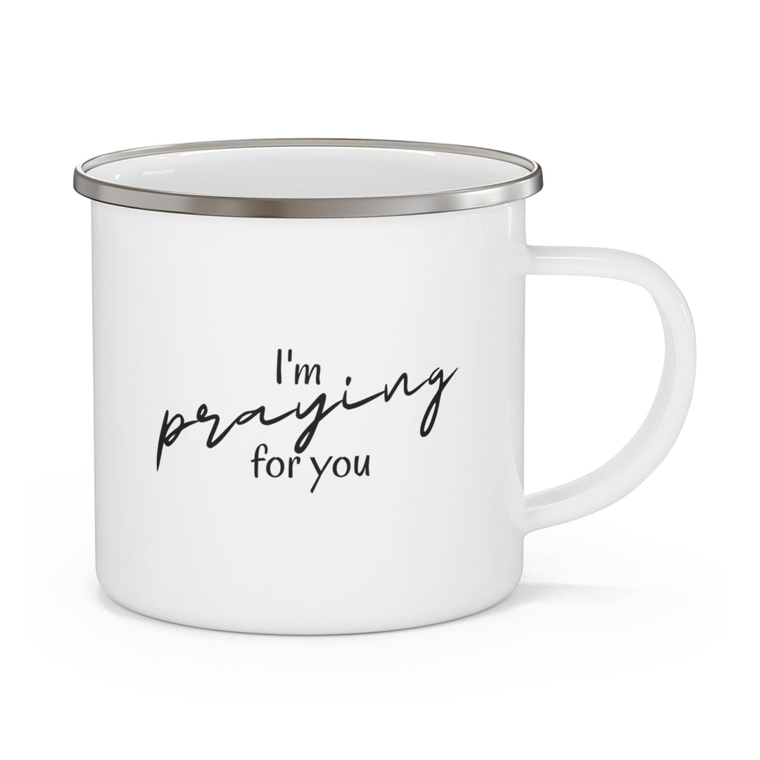 Enamel Camping Mug - Say it Soul - I’m Praying for you T-shirt - Inspirational Shirts - Christian - Faith-based Clothing - Christian Activewear-0