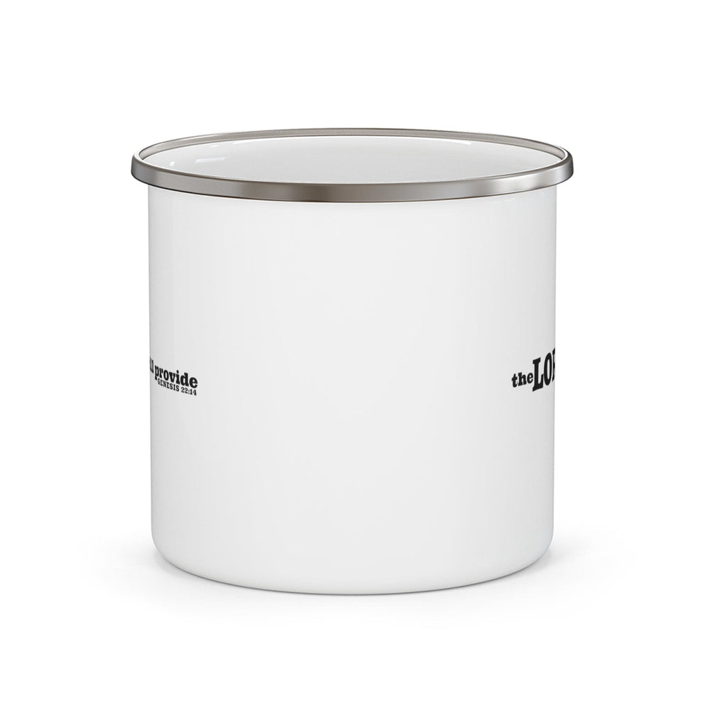 Enamel Camping Mug - the Lord will Provide - Genesis 22:14 Christian Inspiration-1
