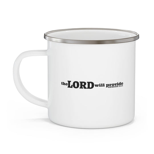 Enamel Camping Mug - the Lord will Provide - Genesis 22:14 Christian Inspiration-2