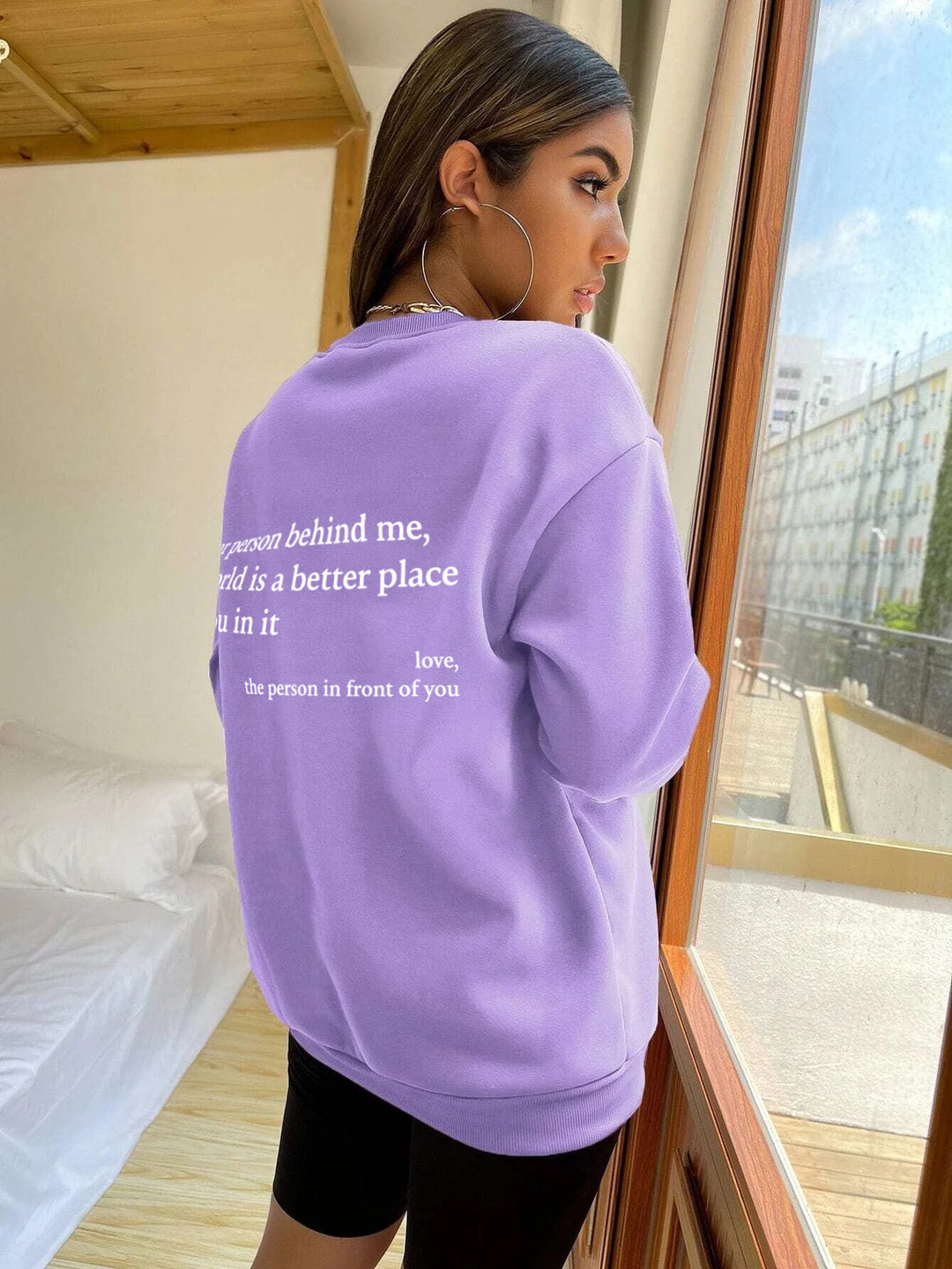 You Are Enough Women's Fleece-lined Crew Neck Sweatshirt