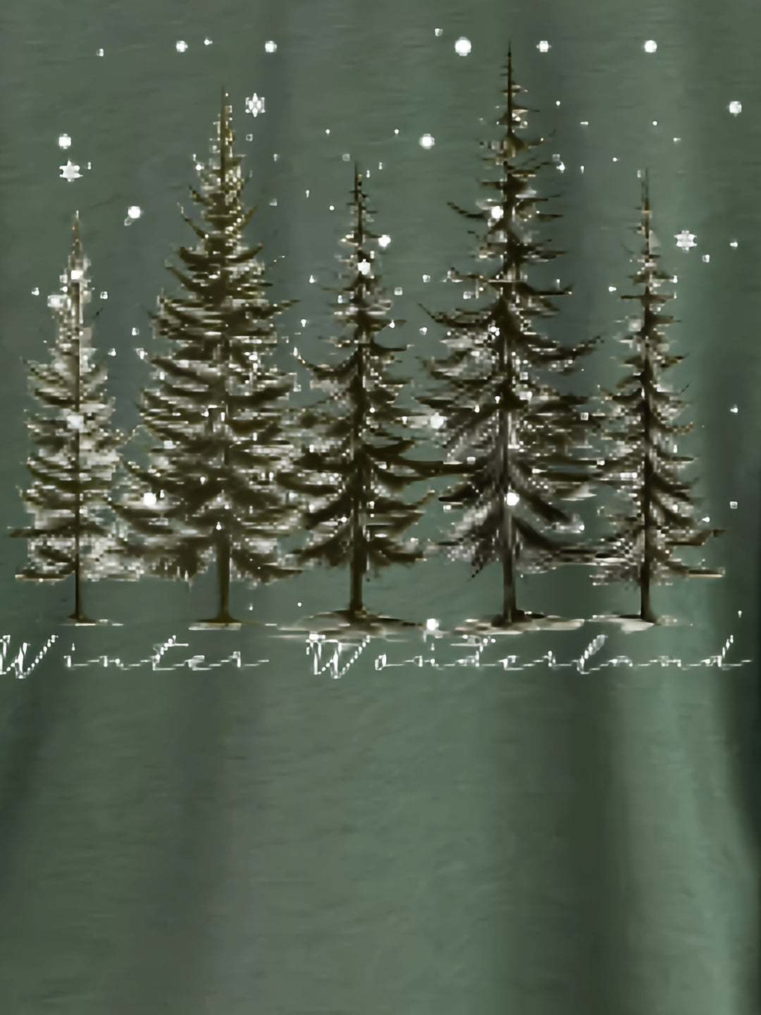 Christmas Trees in Snow Sweatshirt