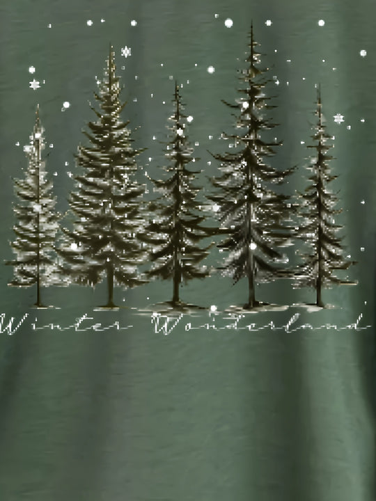 Christmas Trees in Snow Sweatshirt