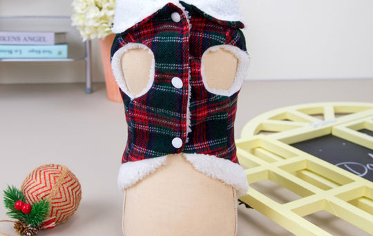 Christmas Plaid Vest Pet