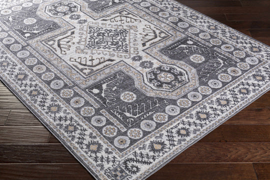 Harrah Gray Cross Rug - Clearance-2