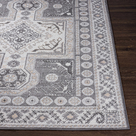 Harrah Gray Cross Rug - Clearance-3
