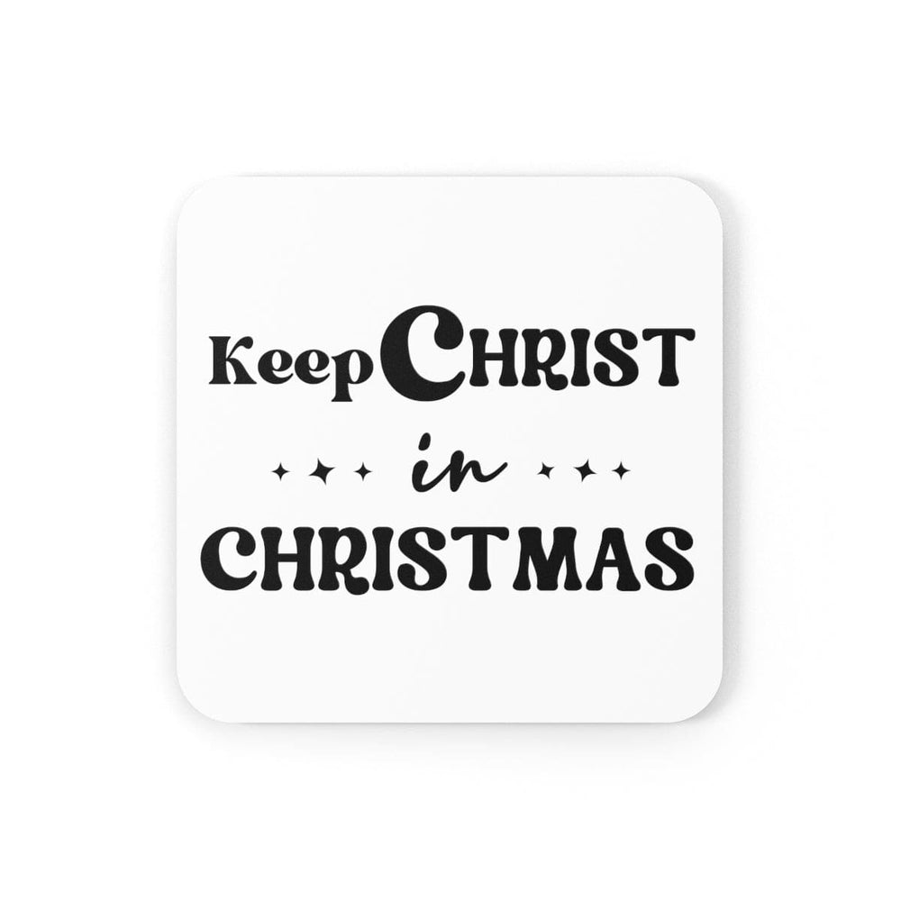 Home Decor - Coaster Set - 4 Piece Home/office - Keep Christ in Christmas - Christian Holiday-1