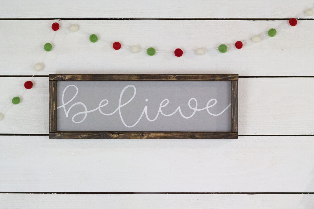 believe Christmas Sign-2