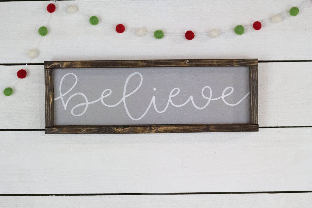 believe Christmas Sign-3
