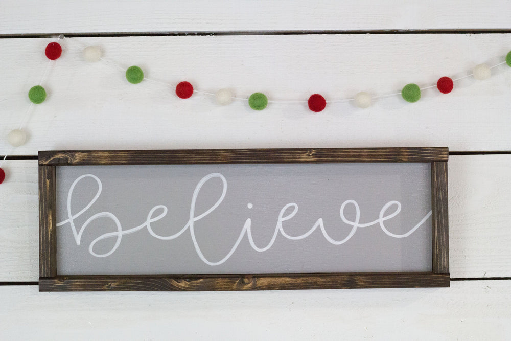 believe Christmas Sign-1